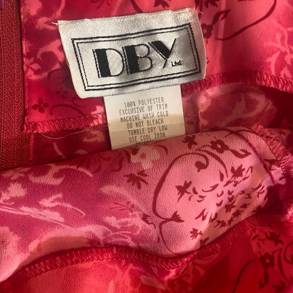 90s DBY Pink Floral Maxi Dress - Picture 2 of 3